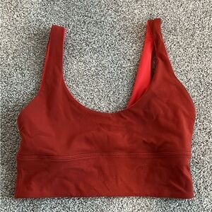 Lululemon Athletica Deep Red Sports Bra